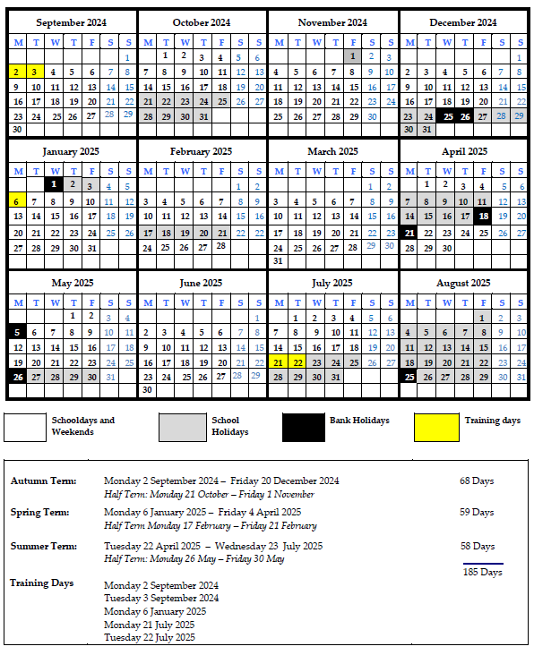 Gateway Primary Free School Term Dates